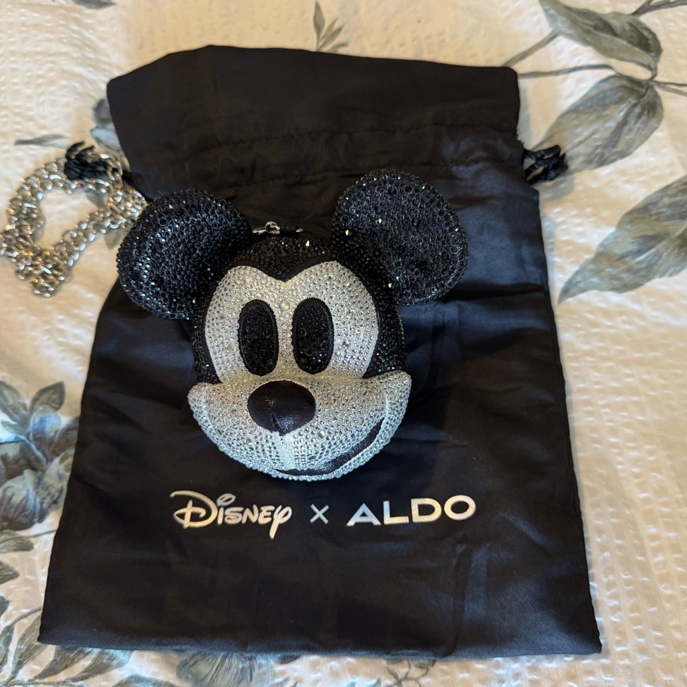 Mickey Mouse Bag - Black and Silver